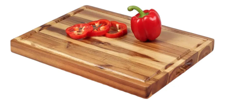 Tabla 40x26cm Cocina Picar Teca + Cera Abeja Tabla Teca