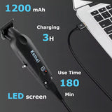 Cortadora de pelo Kemei km 2293 Acabamento negra