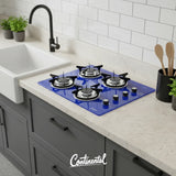 Estufa De Empotrar Vidrio Templado 62x52cm Gas Natural 6507 Azul