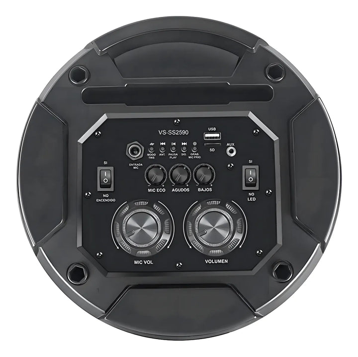 Parlante Profesional Torre De Sonido Bt Sonivox Vs-ss2590 Color Negro 110V/220V