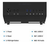 Musetex Gaming Pc Chasis Con 6 Ventiladores Led Argb 120mm