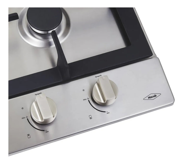 Estufa De Empotrar Haceb Inox 30cm Gas Natural Hierro Fundid