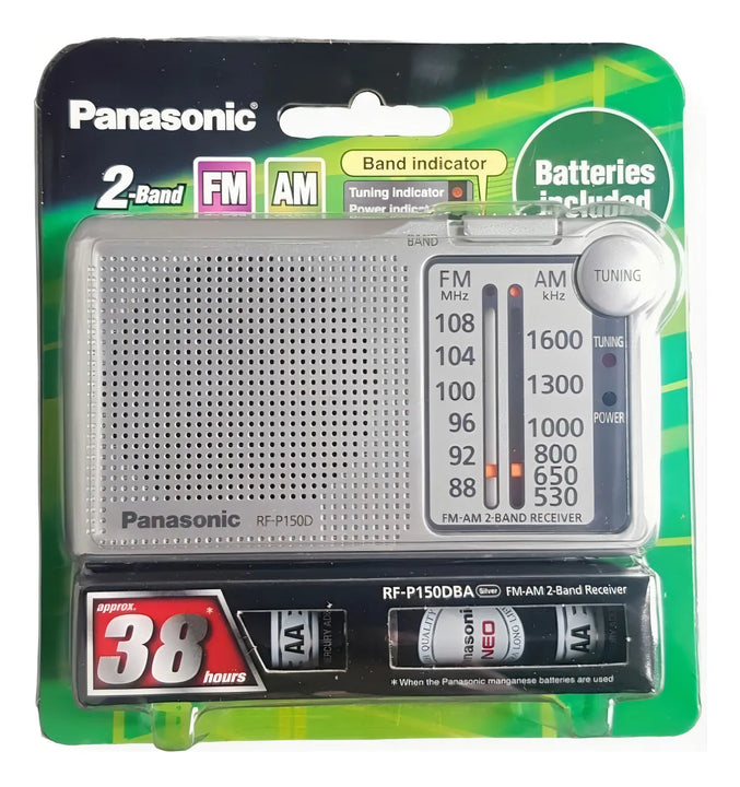 Radio Am/fm Panasonic Rf-p150d Color Plateado N/a