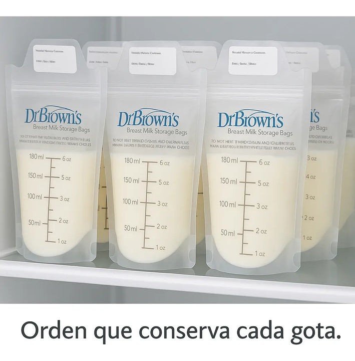 Bolsas Recolectoras Leche Materna 180 Ml Dr Browns Sin Bpa