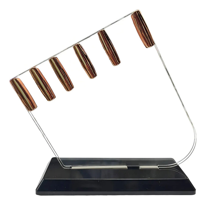 Juego De Cuchillos Rústica Color Negro