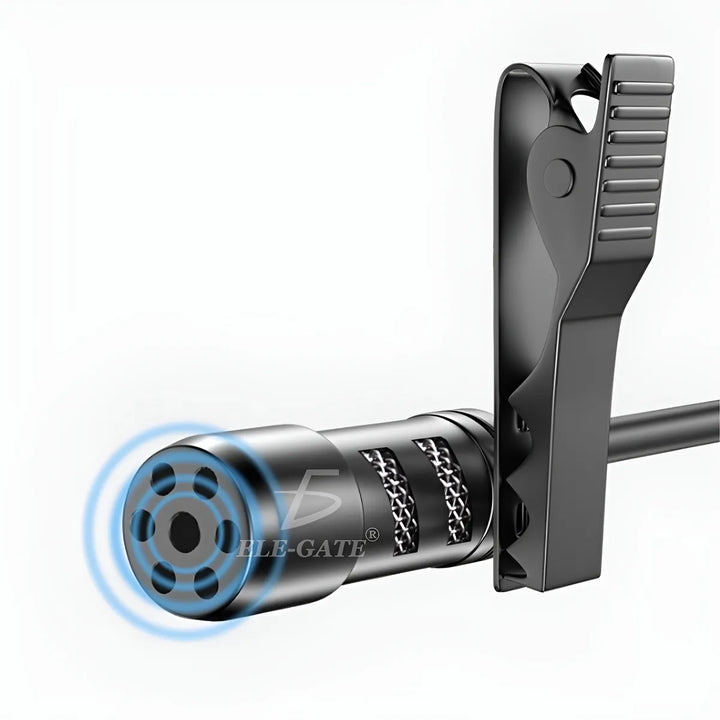 Microfono Manos Libres Clip Celular Gamer Blogger Telefono Color Negro