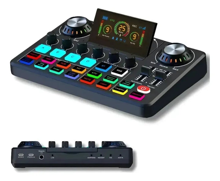 Mezclador De Audio, Tarjeta De Sonido En Vivo E Interfaz