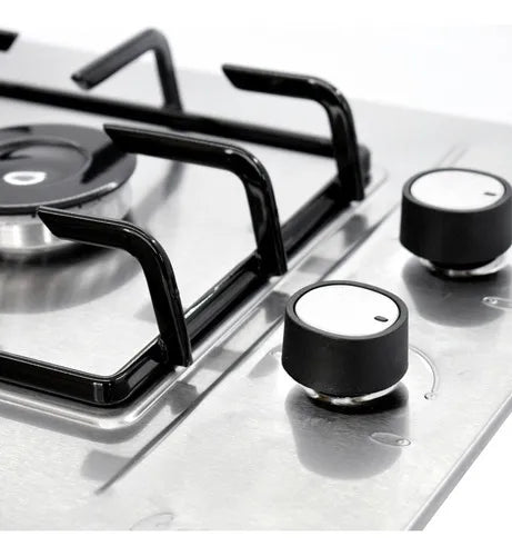 Estufa De Empotrar Acero Inoxidable 2pt Gas Natural 5432 Gris