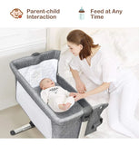 Cuna Portátil De Viaje Para Bebé Con Colchón Desmontable
