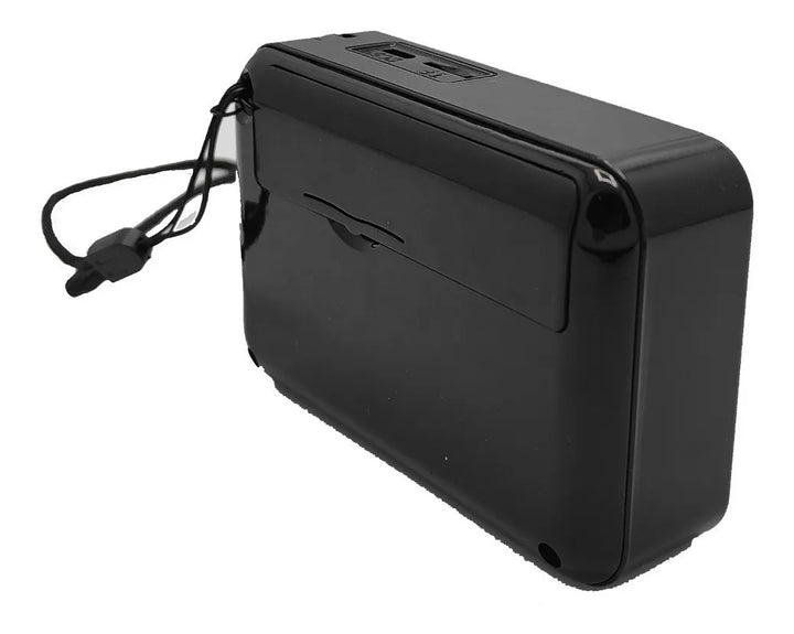 Radio Portatil Altavoz Fm Usb Sd Análogo Recargable Bolsillo