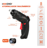 Atornillador Inalambrico Recargable 50 En 1 Con Estuche - Negro - 50