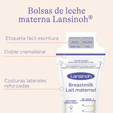 Bolsas Almacenamiento Leche Materna Lansinoh | 100 Unidades
