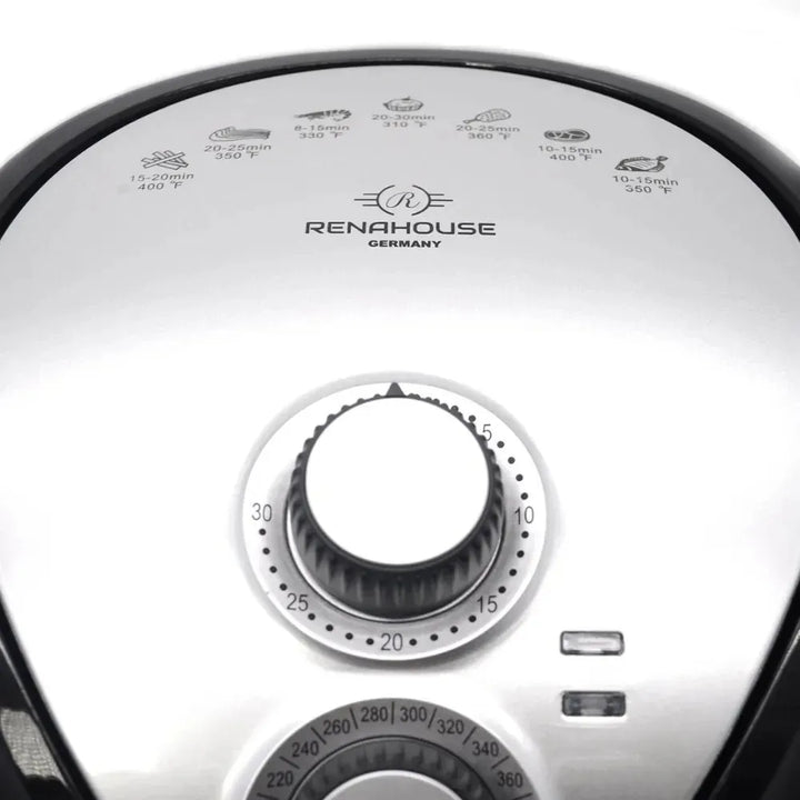 Freidora De Aire Renahouse Sin Aceite 4.5 Litros Airfryer Negro