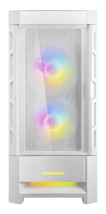 Armario Cougar Duoface Rgb de vidrio templado blanco para jugadores. Medio