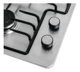 Estufa de Empotrar Acero Inox Dos Puestos 35 cm Gas Natural