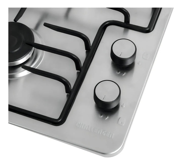 Estufa de Empotrar Acero Inox Dos Puestos 35 cm Gas Natural