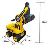 Retroexcavadora Montable Juguete Amarillo