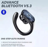 Auriculares Bluetooth 5.3 Lenovo Xt80 Thinkplus negros