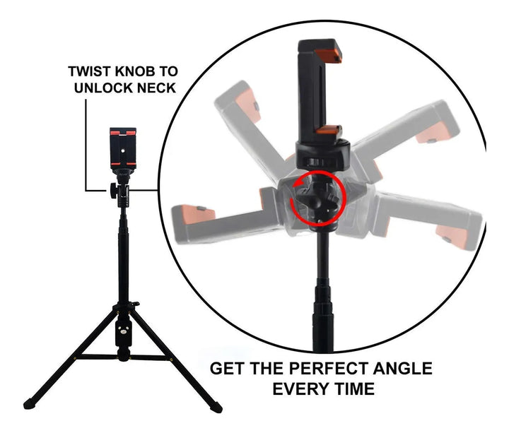 Trípode Monopie Aluminio 54 Pulgadas Con Soporte Para Celula