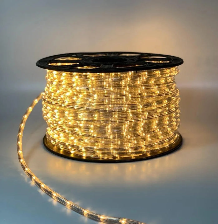 Manguera Led 3 Vias Luces Navideñas X 20mt Blanco Calido