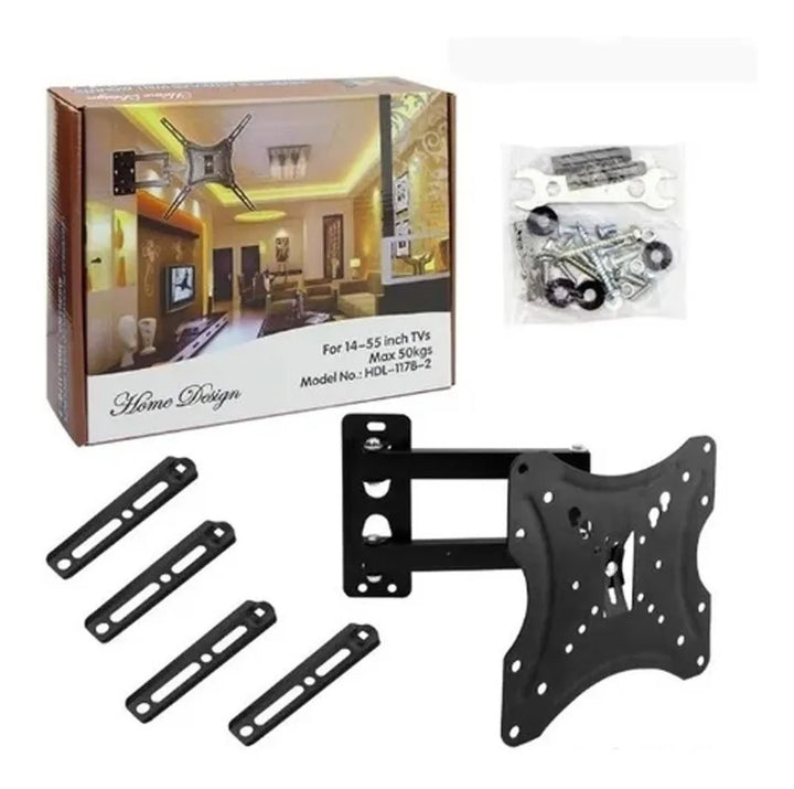 Base Soporte Para Tv De 14 Hasta 55 Pulgadas 50kg Brazo Tv C Negro
