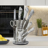 Set Juego Cuchillos 9 Piezas Winsor Acero Inoxidable