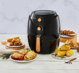 Freidora De Aire 3.2 Lts Home Elements Sin Aceite Air Fryer Negro