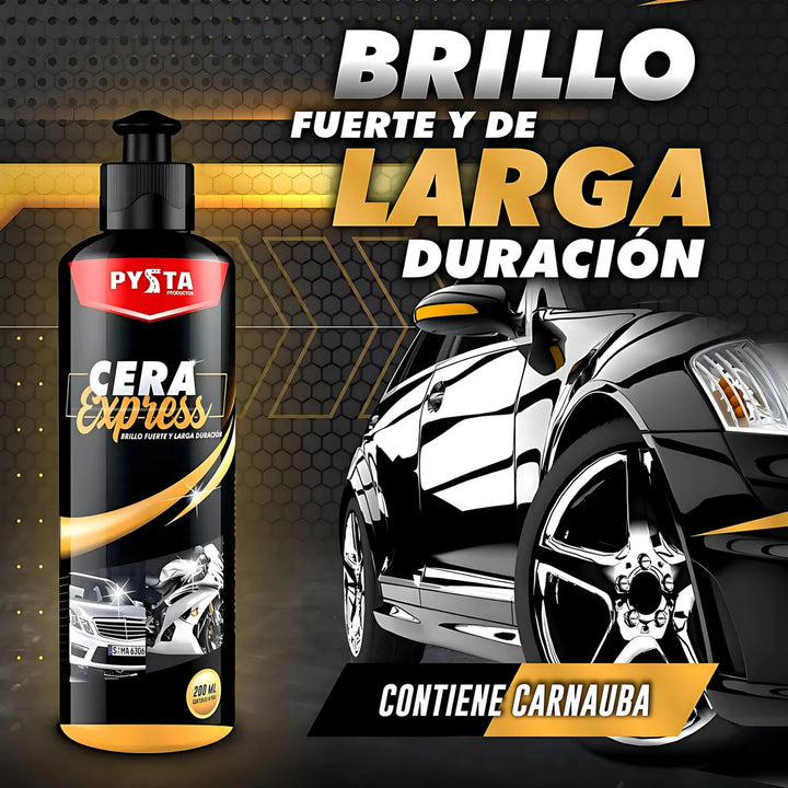 Kit Completo De Limpieza Vehicular Shampoo Cera Restaurador