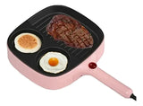 Sartén Eléctrico 3 Puestos Rosa