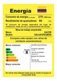 Combo Funcional Estufa De Empotrar 60x43 + Campana+ Horno Gn Color Negro