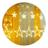 Extensión Luces Led Estrella X6 M Luz Navidad Amarilla Cálido