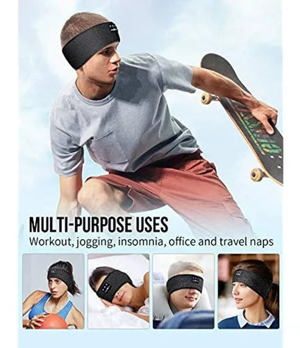 Diadema Con Auriculares Bluetooh Musicozy /deportiva-dormir Black