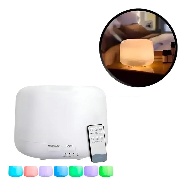 Humidificador Difusor 500 ml ultrassônica Residencial Ultrassônico 500ml con voltaje de blanco