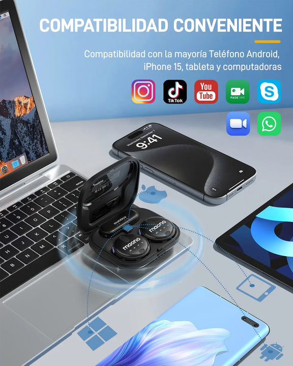 Maono Microfono Lavalier inalámbrico Maono Wm620 Pc2 para android color negro