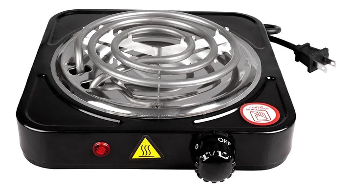 Estufa Eléctrica 1 Puesto 5 Niveles De Temperatura Negro