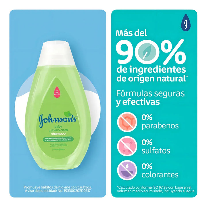 Shampoo Johnsons Baby Cabello Claro X 200ml