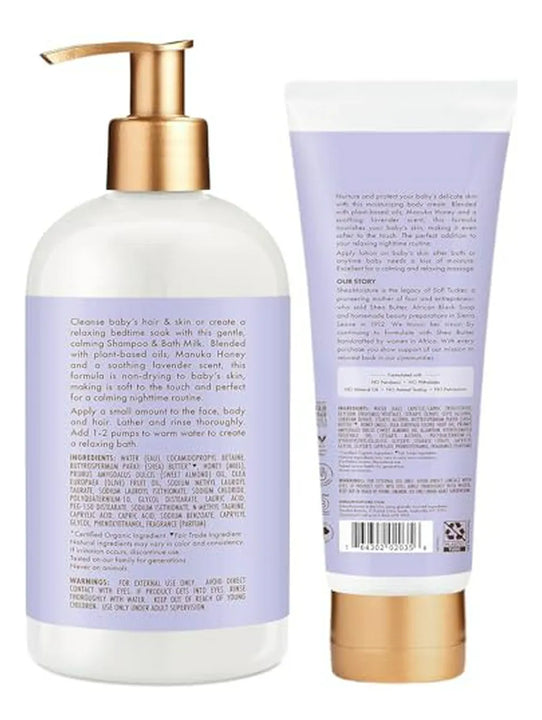 Set Cuidado Bebé Shea Moisture: Champú Y Baño Relajante + Cr