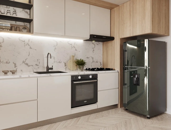 Nevera Haceb No Frost 243 Litros Manija Externa - Negra