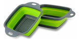 Colador De Cocina Plegable Brandobay De Fácil Almacenamiento Verde