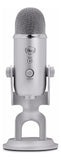 Micrófono Blue Yeti Condensador Omnidireccional color silverS
