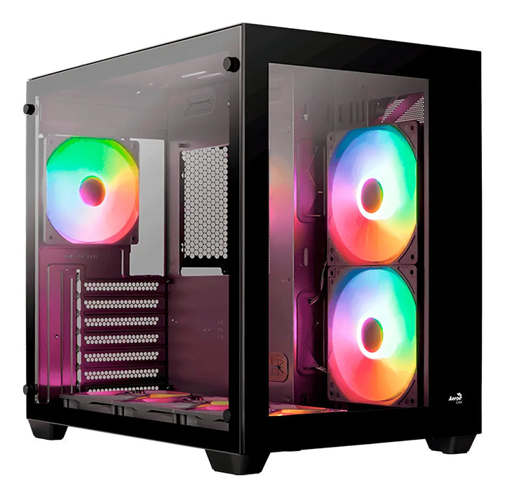 Gabiente Gamer Aerocool Dryft V2 6 Ventiladores Argb Color Negro