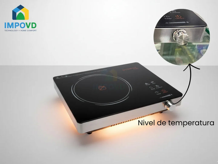 Estufa Induccion Electrica Portatil Practica Segura Rapida Negro