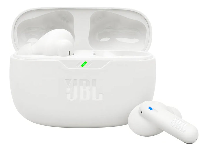 Auriculares inalámbricos Bluetooth Jbl Wave Beam 2, color blanco