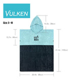 Vulken Toalla De Playa Extra Grande Con Capucha Gruesa Y Azu