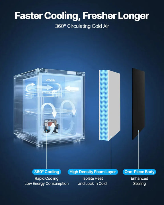 Mini Nevera 46l Frigorífico Hogar Casa Oficina Bar Cerveza Gris