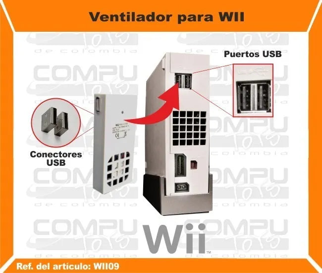 Disipador De Calor Para Nintendo Wii Ref Wii09 Computoys Sas