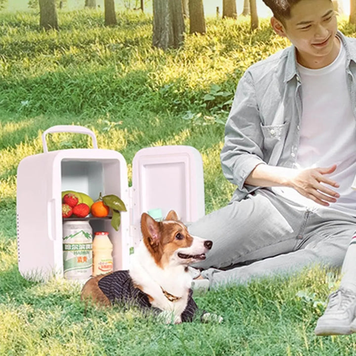 Mini Refrigerador Para Carro, Frio O Caliente Blanco