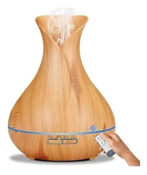 Difusor de aromas y humidificador de aire Mr Vendas Difusor con voltaje de madera clara