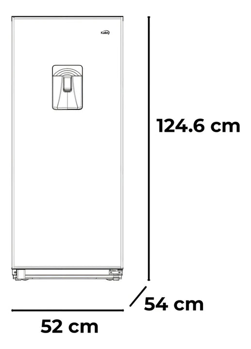 Nevera Kalley Frost Una Puerta 187 Litros K-n187l2go