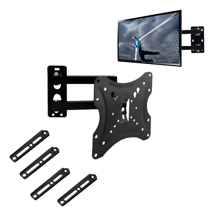 Soporte Tv Brazo Home Desing - 117B-2 14 a 55 Pulgadas Peso Max 50kg Color Negro